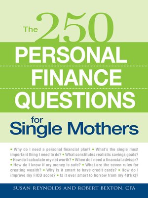 cover image of 250 Personal Finance Questions for Single Mothers